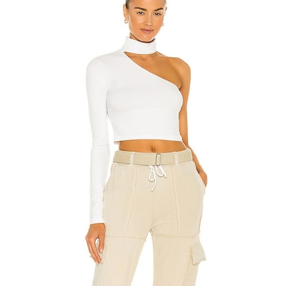 Cotton Citizen | Tops | Cotton Citizen The Brisbane Cutout Turtleneck Top  In White Size Small | Poshmark